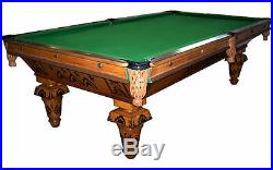 Antique C. 1885 Inlaid New Acme Pool Table by Brunswick #6707
