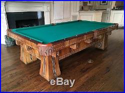 Antique Classic Kling from Brunswick Pool Table 9 ft
