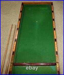 Antique E. J. Riley Bagatelle Folding Game Table, Billiards, Snooker
