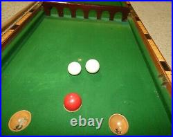Antique E. J. Riley Bagatelle Folding Game Table, Billiards, Snooker