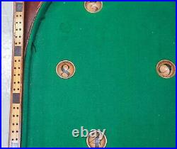 Antique English Billiards/ Bagatelle Game Doubles As Coffee Table