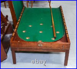 Antique English Billiards/ Bagatelle Game Doubles As Coffee Table