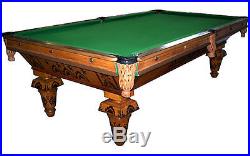Antique Inlaid New Acme Pool Table by Brunswick #6707