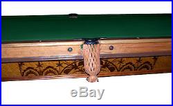 Antique Inlaid New Acme Pool Table by Brunswick #6707
