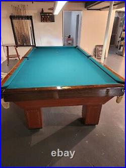Antique Monaarch Brunswick Balke-Collender Cushions Snooker Pool Table