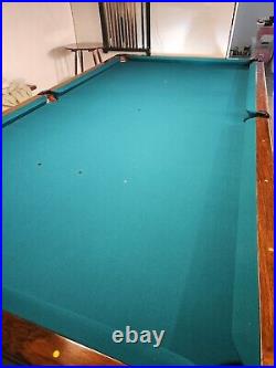 Antique Monaarch Brunswick Balke-Collender Cushions Snooker Pool Table