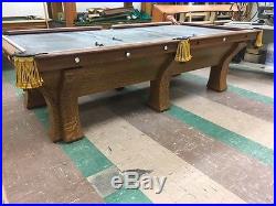 Antique Oak Pool Table - Brunswick, Balke, Collender Co. ROCHESTER circa 1908