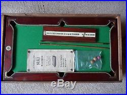 Antique Original Mahogany J P Mannock Miniature Nuku Snooker Billiard Table 1890
