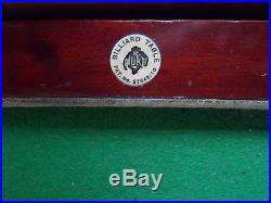 Antique Original Mahogany J P Mannock Miniature Nuku Snooker Billiard Table 1890