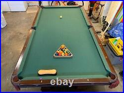 Antique Pool 9 3 piece slate Table Brunswick/Collender/Balke Monarch over 100yr