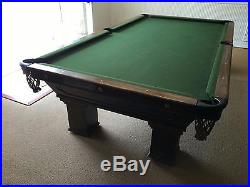 Antique Pool Table 9ft Custom Made, Vintage billiard table 9 foot, Antiques