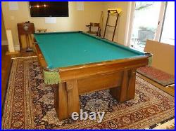 Antique Pool Table with Center Ball Return $1500