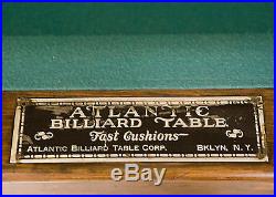 Antique Regulation Atlantic Billiard Table