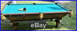 Antique Rosewood With Satinwood Inlaid Pool Table, H. W. Collender Co