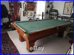 Antique Slate Billiard Pool Table Set 5' x 9