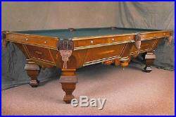 Antique Victorian Brunswick Billiards Pool Table