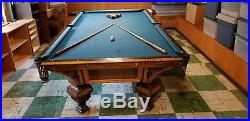 Antique / Vintage 1878 Brunswick Nonpareil 9' Pool table (Antique Balls incl.)