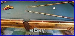 Antique / Vintage 1878 Brunswick Nonpareil 9' Pool table (Antique Balls incl.)