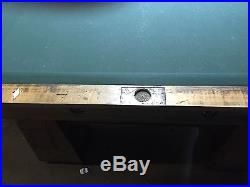 Antique Vintage Albert Pick Steel Pool Table 3 Piece Slate Subway System