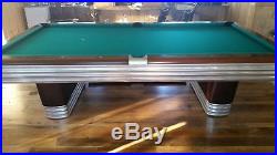 Antique/Vintage Brunswick Billiards Mid Century Modern 9' Centennial Pool Table