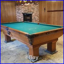 Antique brunswick billiards pool table local pickup only