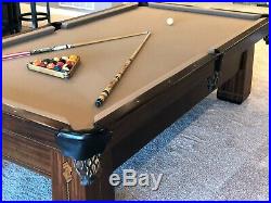 Antique brunswick pool table