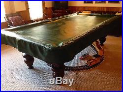 Antique circa 1890 Brunswick-Balke-Collender Monarch Empire Special pool table