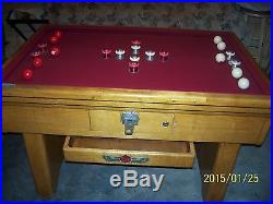 Antique maple- Valley bumper pool table