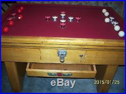 Antique maple- Valley bumper pool table