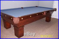 Antique pool table 1912 Brunswick Balke Collender Mikado