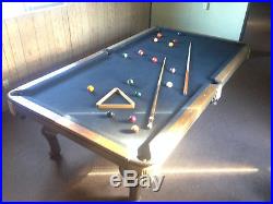 Antique vintage Murrey pool table, 3 piece Italian Slate, billiards billiard