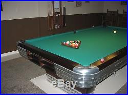 BRUNSWICK CENTENNIAL POOL TABLE 4 1/2' X 9' Slate and Entire Pool Room