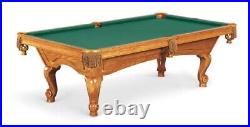BRUNSWICK GREENBRIAR II 8' Pool Table Excellent Condition HONEY FIINSH