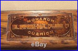 BRUNSWICK MONARCH CUSHION POOL TABLE c1910 EXCELLENT CONDITION