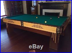 Brunswick Pool Table Challenger 1939 Deco 9 Ft. Pool Table