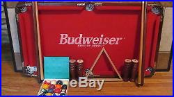 BUDWEISER EXECUTIVE POOL TABLE EXCELLENT CONDITION / NEVER PLAYED ON RARE