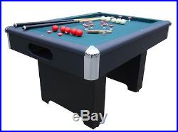 BUMPER POOL TABLE in BLACK with CUE STICKS & BALLSSLATE BEDBERNER BILLIARDS NEW