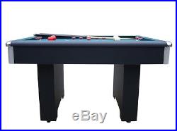 BUMPER POOL TABLE in BLACK with CUE STICKS & BALLSSLATE BEDBERNER BILLIARDS NEW