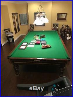 BUNDLE! Antique Burroughs & Watts Snooker Table Circa 1889 Victorian 6ft x 12ft