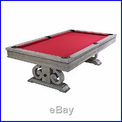 Barnstable 8' Weathered Oak Pool Table with Dining Top FREE SHIPPING