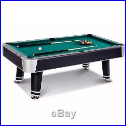 Barrington 7.5 Ft Arcade Billiard Table with Cue Set & Accessory Kit Black Green