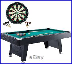 Barrington 84 Inch Arcade Billiard Pool Table with Bonus Dartboard Set Billiards