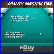 Barrington 84 Inch Arcade Billiard Table with Bonus Dartboard Set, Green Cloth