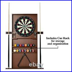 Barrington 90 Ball and Claw Leg Billiard, Pool Table withCue Rack & Dartboard Set