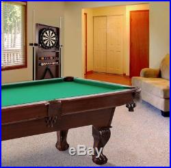 Barrington 90 Inch Ball and Claw Leg Billiard Pool Table With Bonus Cue Rack