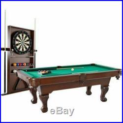 Barrington BLL090017B 90 Inch Billiard Pool Table With Bonus Cue Rack
