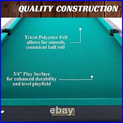 Barrington Billiard 84 Arcade Pool Table with Bonus Dartboard Set, Green