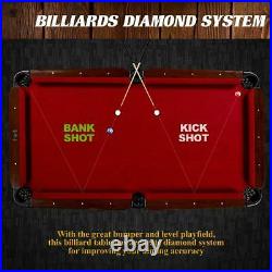 Barrington Billiards Ball And Claw Leg 90 Pool Table Cue Rack Dartboard Burgund