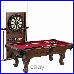 Barrington Billiards Ball And Claw Leg 90 Pool Table Cue Rack Dartboard NEW