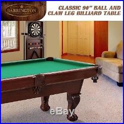 Barrington Claw Leg Billiard Pool Table